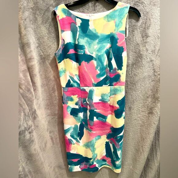 Apt. 9 Dresses & Skirts - Apt. 9 Sleeveless Brush Stroke Print Dress. Size 6